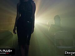 Dominate Chanel Camryn in Latex Publicly!