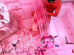 taylor nicole's messy shower fuck
