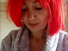 brushing your teeth is important, and chantal loves to fill her mouth with toothpaste?