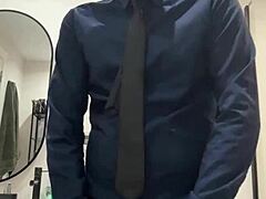 Hung daddy jerks off intensely, but can he really cum like a beast?