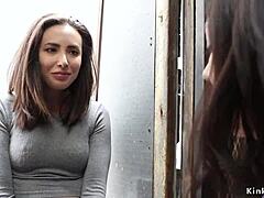 Married Lesbians Use Anal Toys On Bound Cleaning Lady