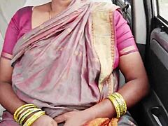 big boobs house maid having car sex with dirty talks 😏