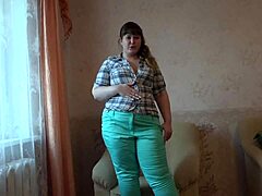 BBW Milf Fingering Her Hairy Clit And Pussy