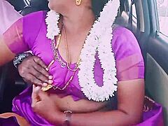 Indian Car Sex Housewife Dirty Talks Driver
