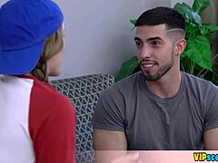 Cute teen feels excited taking her first cock