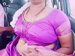 Indian Car Sex Housewife Dirty Talks Driver