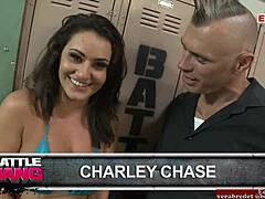 chubby brunette slut with big tits fucks fighter... damn!