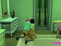 女孩抓到扶她室友打飞机 被爆菊惩罚