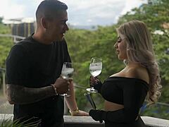 Hot blonde latina rides brother-in-law's cock in secret place, ending in creampie