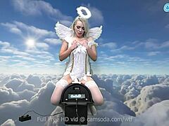 heavenly body ava sinclaire rides the sybian machine 😍