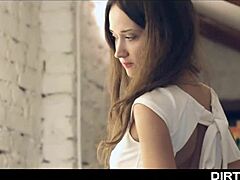 angie moon gags on deepthroat blowjob in casting interview