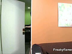 Skinny Teen Takes Monster Cock In Freaky Assfucking