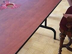 stomping cum out of cock