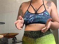 Does This Married Woman Really Cook, Or Just Flash Her Swollen Pussy Online?