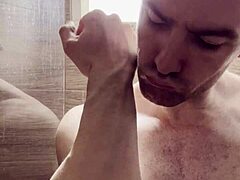 Trimming sweaty armpits after gym for photoshoot prep