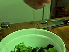 passionate sex in kitchen after birthday dinner