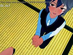 shirou gives sieg a blowjob and bareback fucks him hard in tatami room