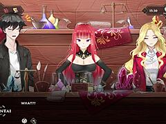 Bold wanderer explores hentai game world.