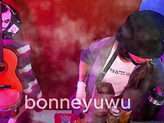 cute bonney sucks dildo for bartender pay 😘