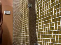 Spying in the shower locker room!