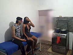 My best friend lets the neighbor seduce her while i was preparing dinner!