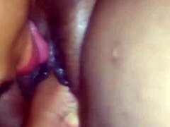 licking that juicy black pussy deliciously