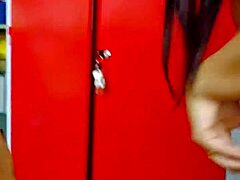 kalena mitrak gave mechanic quickie in workshop tool room