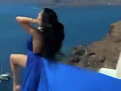 Why does this glamour model lick photographer's ass in Greece?