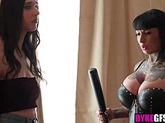 I admire how this lesbian mafia boss licks pussy passionately