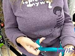 Public ripping wedgies with immeganlive, outdoor humiliation in jeans and panties