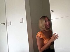 curly haired teen gets good doggystyle fuck from hung stud