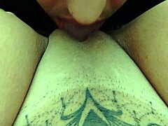 Slutty wife licks cock intensely.