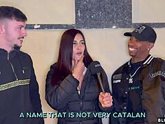 Street casting turns into a hard amateur threesome with BBC