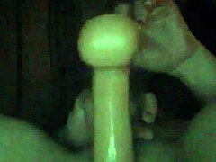 Skylaray performs solo anal masturbation with dildo at home