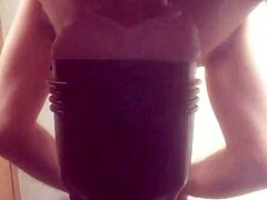 Gazzadomm Fucks His Fleshlight Male Toy Hard