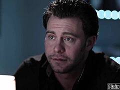 brunette babe fucks her boss's monster cock to land the job!