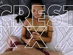 Adore Cam Crest's massive cock in this intimate POV handjob?