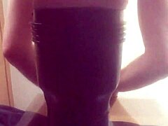 Gazzadomm Fucks His Fleshlight Male Toy Hard