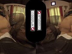 In VR, Katrina Jade as sorcerer gets fucked in cosplay