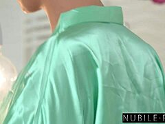 Busty beauty sharon white enjoys soapy bath fun