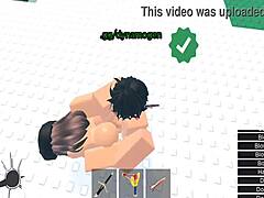 Horror girl gets fucked in Roblox condo!