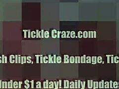 Tying up and tickling a blonde princess