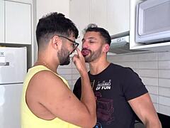 Raw Gay Kitchen Fuck