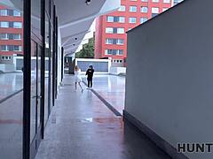 Blonde Babe Displays Figure