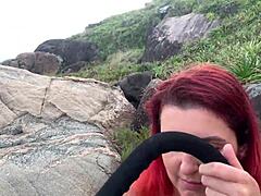 Latina Outdoor Blowjob