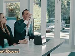 Slutty Blonde Hard Fucked!