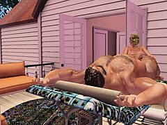 度假村按摩妹骑鸡巴狂摇