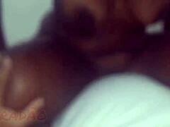 Ebony Riding Sensually