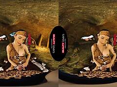 Cave Brunette Blowjob