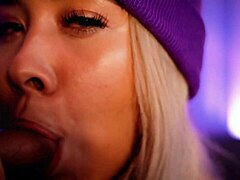 Colombian Blonde Sucks Cock